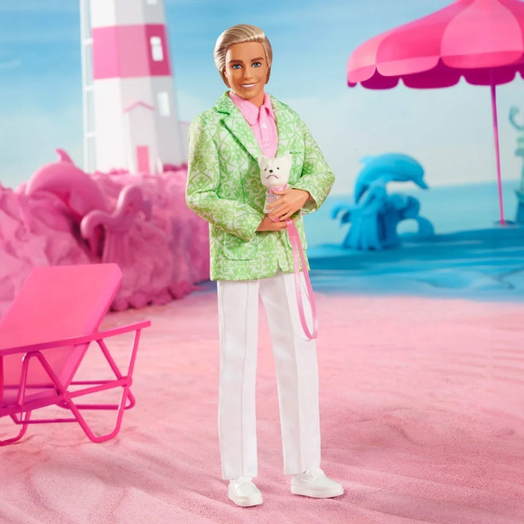Barbie Signature “Sugar’s Daddy” Ken Doll in Pastel Suit W/Dog, Barbie The Movie - Picture 4 of 11
